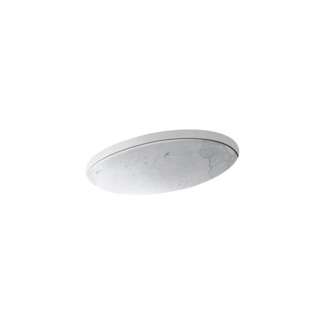 Kohler - Empress BouquetE Vintage 24'' oval undermount bathroom sink - Empress Bouquet