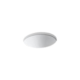Kohler - Caxton 19-1/4'' oval undermount bathroom sink, no overflow - White