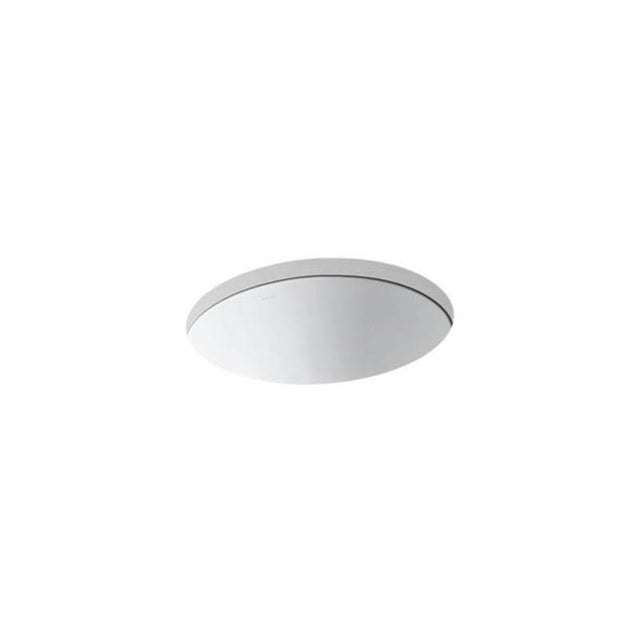 Kohler - Caxton 19-1/4'' oval undermount bathroom sink, no overflow - White