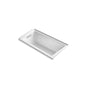 Kohler - Underscore 60'' x 30'' alcove Heated BubbleMassageE air bath, left drain - White