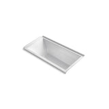 Kohler - Underscore 60'' x 30'' alcove Heated BubbleMassageE air bath, right drain - White