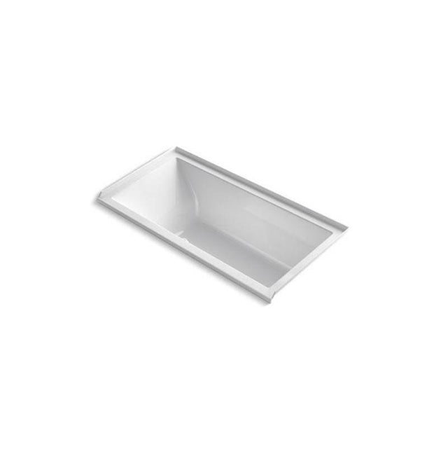 Kohler - Underscore 60'' x 30'' alcove Heated BubbleMassageE air bath, right drain - White