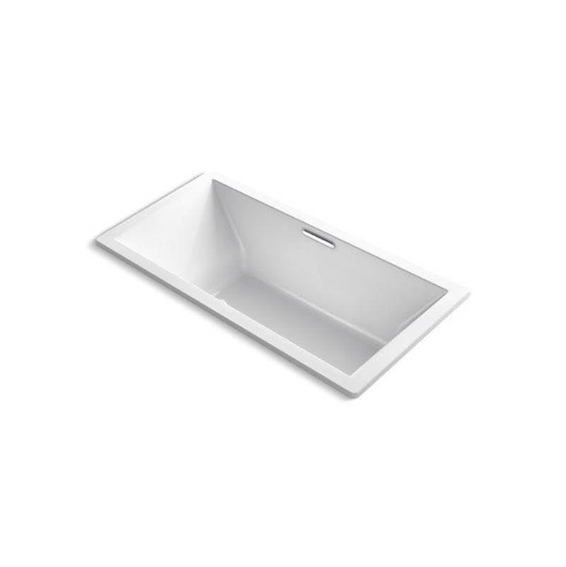 Kohler - Underscore 72'' x 36'' drop-in Heated BubbleMassageE air bath - White