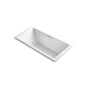 Kohler - Underscore 72'' x 36'' drop-in Heated BubbleMassageE air bath - White