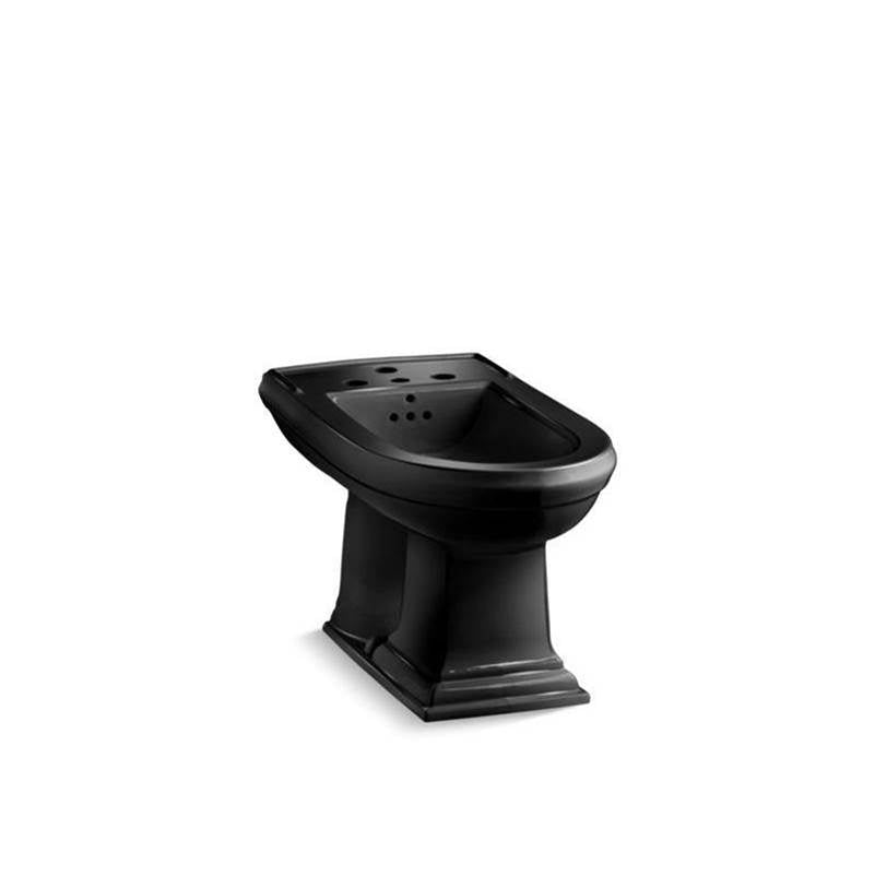 Kohler - Memoirs Vertical spray bidet with 4 faucet holes - Black