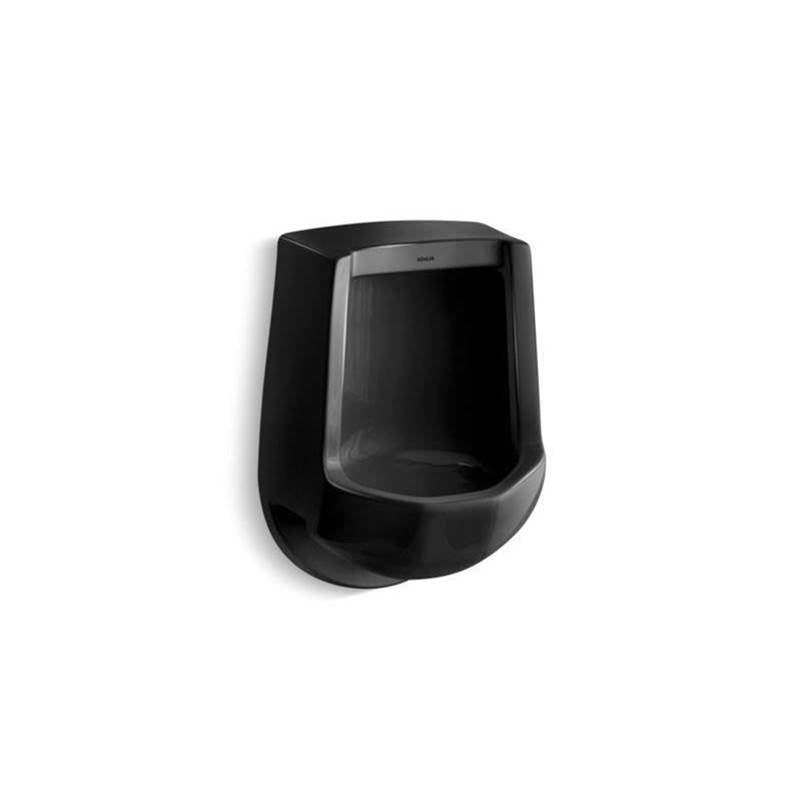 Kohler - FreshmanE Siphon-jet half-stall 1.0 gpf urinal, rear spud - Black
