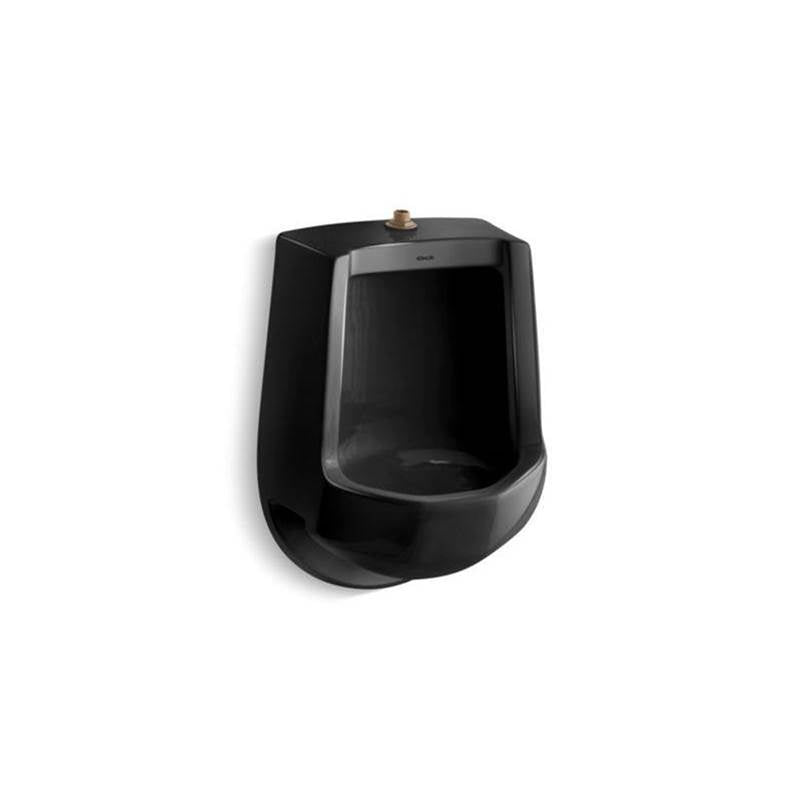 Kohler - FreshmanE Siphon-jet half-stall 1.0 gpf urinal, top spud - Black