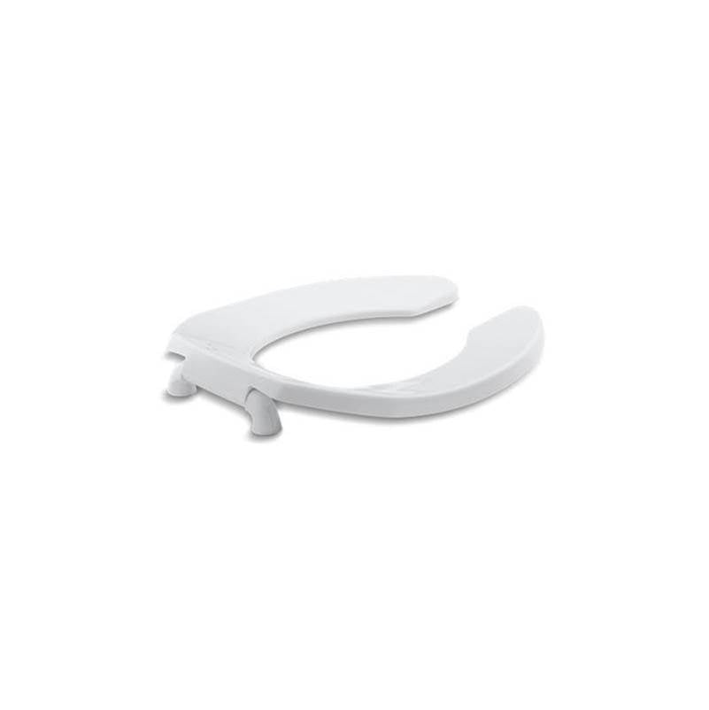 Kohler - LustraE Round-front toilet seat with check hinge - White