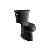 Kohler - Wellworth Two-piece elongated toilet, 1.28 gpf - Black