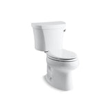 Kohler - Wellworth Two-piece elongated toilet, 1.28 gpf - White