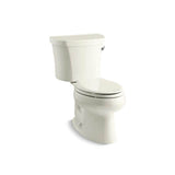Kohler - Wellworth Two-piece elongated toilet, 1.28 gpf - Biscuit