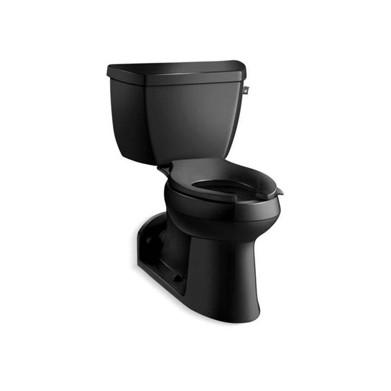 Kohler - BarringtonE Two-piece elongated toilet, 1.0 gpf - Black