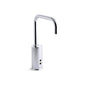 Kohler - Gooseneck Touchless faucet with InsightE technology, Hybrid-powered - Polished Chrome