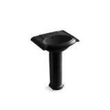 Kohler - Devonshire 24-1/4'' rectangular pedestal bathroom sink - Black