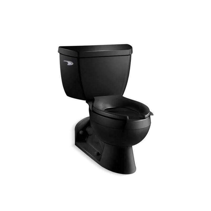 Kohler - BarringtonE Two-piece elongated toilet, 1.0 gpf - Black