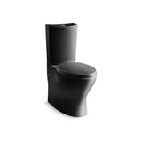 Kohler - Persuade Curv Two-piece elongated toilet with skirted trapway, dual-flush - Black