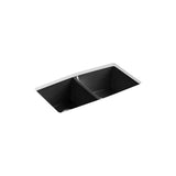 Kohler - BrookfieldE 33'' undermount double-bowl kitchen sink - Black