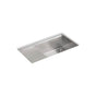 Kohler - StagesE 33'' undermount single-bowl kitchen sink - Stainless Steel