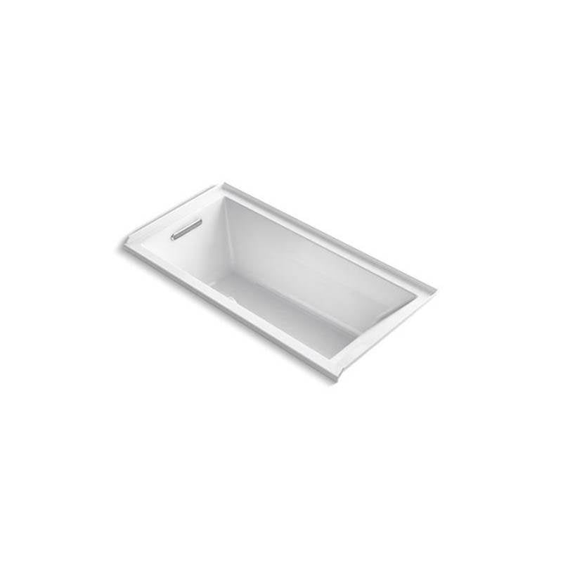 Kohler - Underscore 60'' x 30'' alcove bath with Bask heated surface, left drain - White