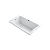 Kohler - Underscore 66'' x 36'' drop-in bath with Bask heated surface - White