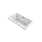 Kohler - Underscore 66'' x 36'' drop-in bath with Bask heated surface - White