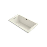Kohler - Underscore 66'' x 36'' drop-in bath with Bask heated surface - Biscuit