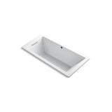 Kohler - Underscore 66'' x 32'' drop-in bath with Bask heated surface - White