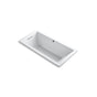 Kohler - Underscore 66'' x 32'' drop-in bath with Bask heated surface - White