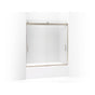 Kohler - Levity Sliding bath door, 62'' H x 56-5/8 - 59-5/8'' W, with 1/4'' thick Frosted glass - Anodized Brushed Bronze