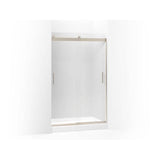Kohler - Levity Sliding shower door, 74'' H x 43-5/8 - 47-5/8'' W, with 1/4'' thick Frosted glass - Anodized Brushed Bronze