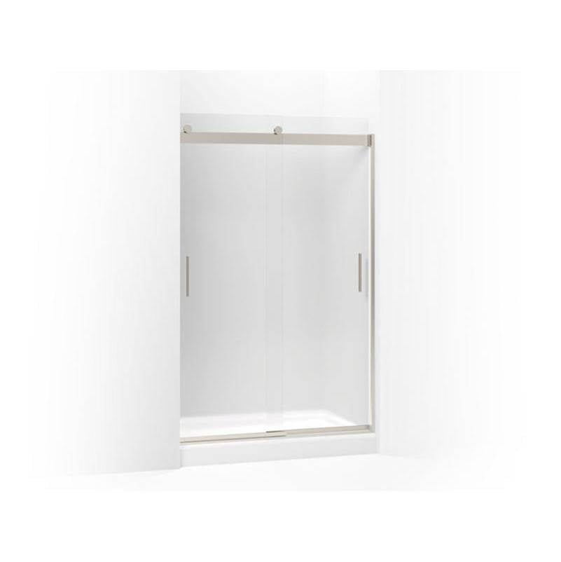 Kohler - Levity Sliding shower door, 74'' H x 43-5/8 - 47-5/8'' W, with 1/4'' thick Frosted glass - Matte Nickel