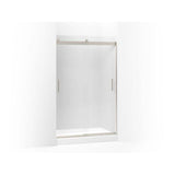 Kohler - Levity Sliding shower door, 74'' H x 43-5/8 - 47-5/8'' W, with 1/4'' thick Frosted glass - Matte Nickel