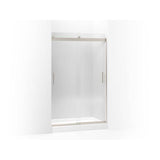 Kohler - Levity Sliding shower door, 74'' H x 43-5/8 - 47-5/8'' W, with 1/4'' thick Crystal Clear glass - Matte Nickel