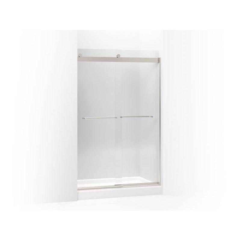 Kohler - Levity Sliding shower door, 74'' H x 44-5/8 - 47-5/8'' W, with 1/4'' thick Crystal Clear glass - Matte Nickel