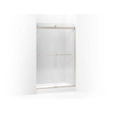 Kohler - Levity Sliding shower door, 74'' H x 44-5/8 - 47-5/8'' W, with 1/4'' thick Crystal Clear glass - Matte Nickel