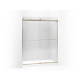 Kohler - Levity 74'' H sliding shower door with 1/4''-thick glass - Anodized Brushed Bronze