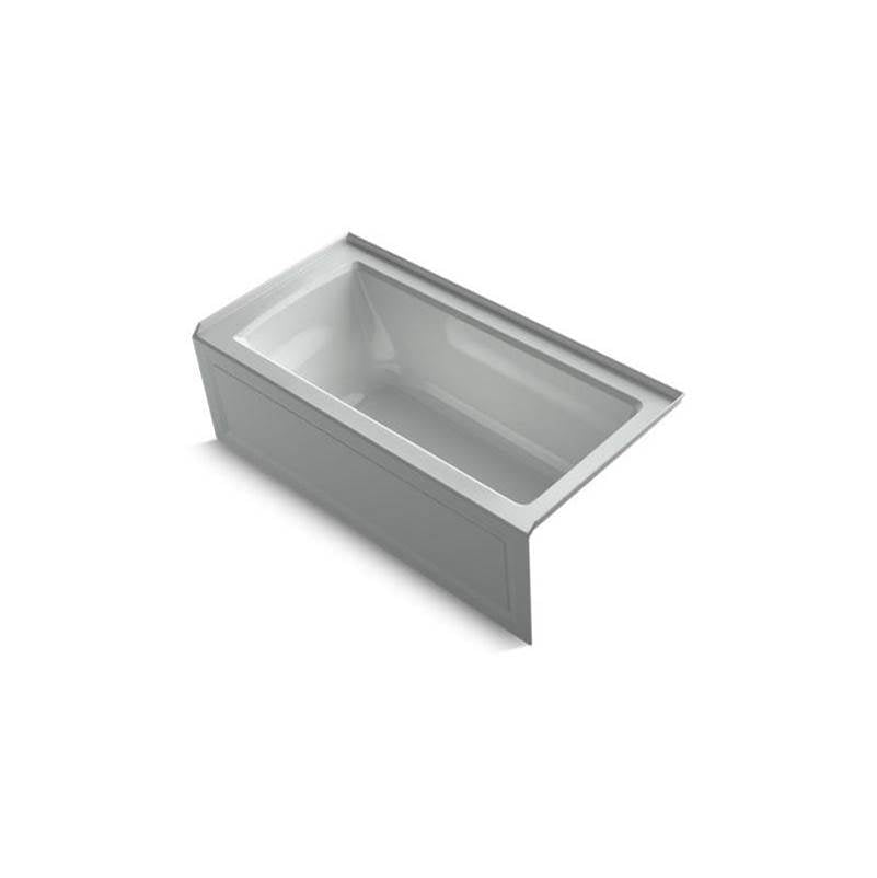Kohler - Archer 60'' x 30'' alcove bath right drain - Ice Grey