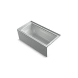 Kohler - Archer 60'' x 30'' alcove bath right drain - Ice Grey