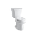 Kohler - Wellworth Two-piece round-front toilet, dual-flush - White