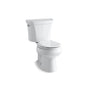 Kohler - Wellworth Two-piece round-front toilet, dual-flush - White