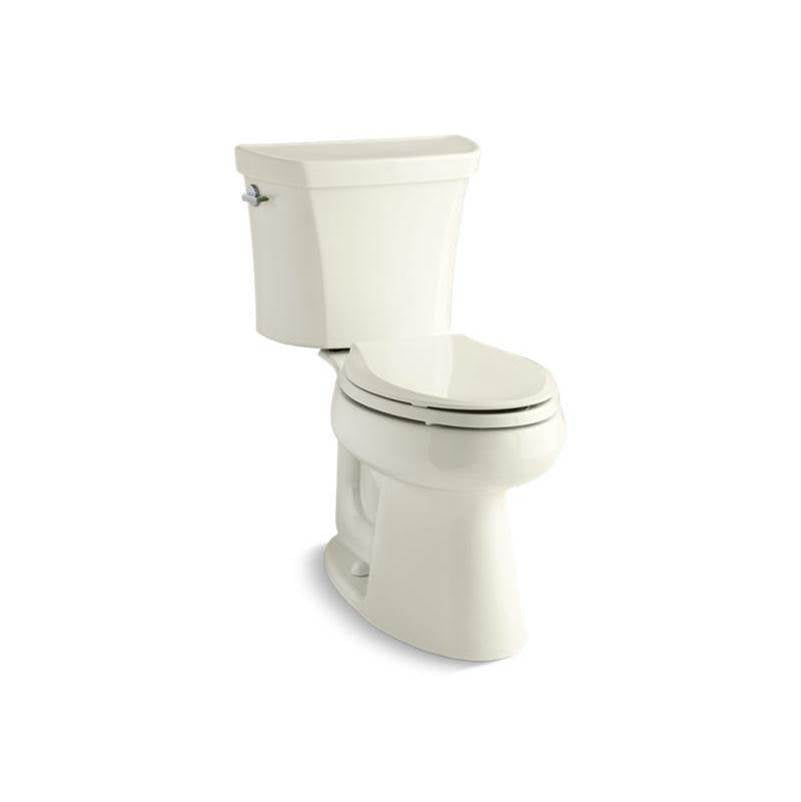Kohler - Highline Two-piece elongated toilet, dual-flush - Biscuit
