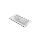 Kohler - Archer 60'' x 30'' drop-in whirlpool bath with heat and Comfort Depth design - White