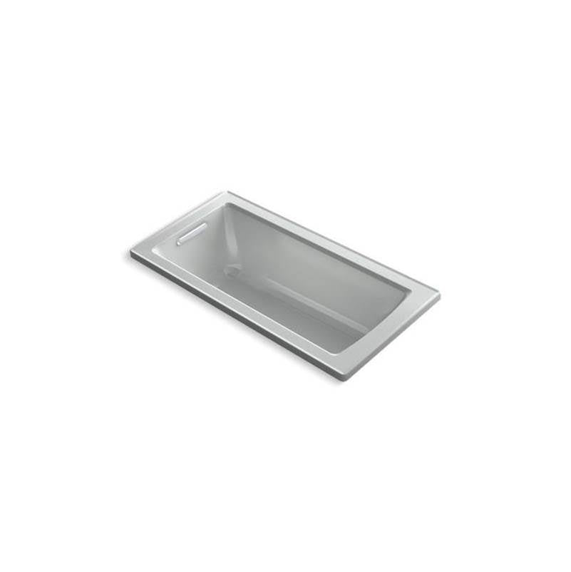 Kohler - Archer 60'' x 30'' drop-in bath with Bask heated surface - Ice Grey