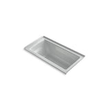 Kohler - Archer 60'' x 30'' alcove bath, right drain - Ice Grey