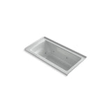Kohler - Archer 60'' x 30'' alcove whirlpool bath, right drain - Ice Grey