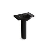 Kohler - Veer 24'' rectangular pedestal bathroom sink - Black