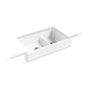 Kohler - Whitehaven Smart Divide 35-1/2'' undermount double-bowl farmhouse kitchen sink with short apron - White