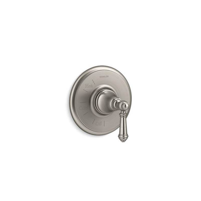 Kohler - Artifacts Rite-Temp valve trim with lever handle - Vibrant Brushed Nickel