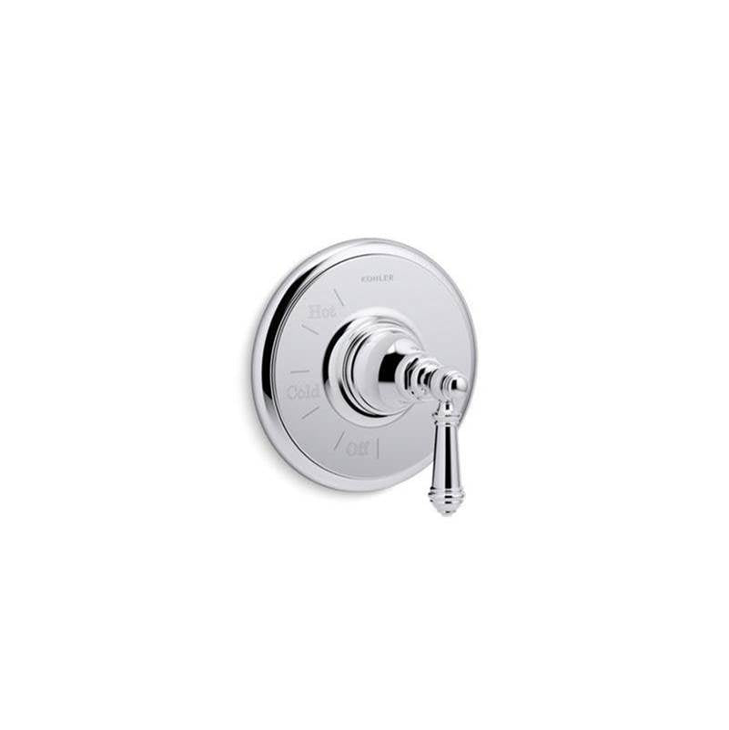 Kohler - Artifacts Rite-Temp valve trim with lever handle - Polished Chrome