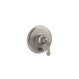 Kohler - Artifacts Rite-Temp valve trim with push-button diverter and lever handle - Vibrant Brushed Nickel
